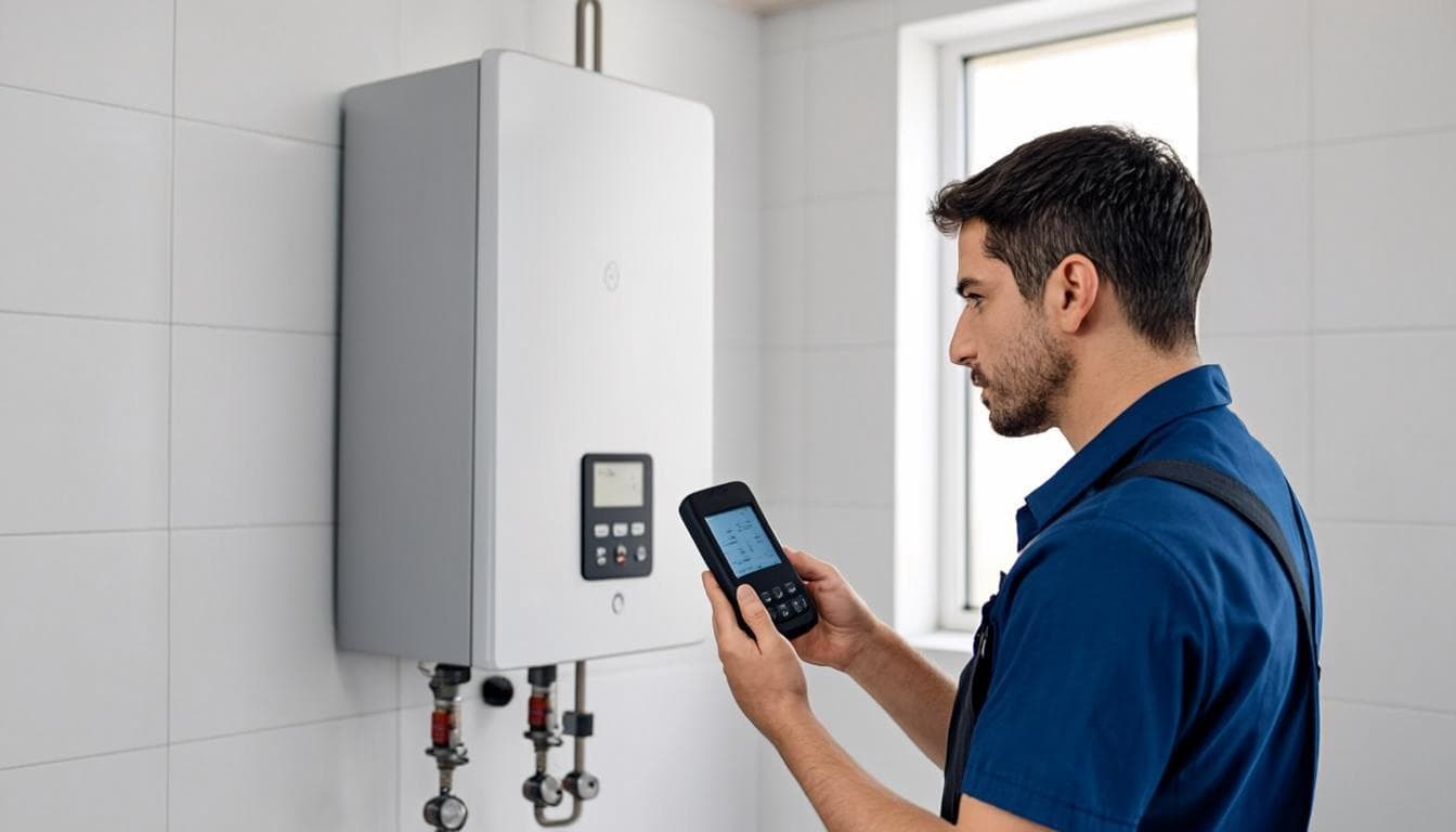 Plumbing crew completing an emergency repair in a Dubai villa