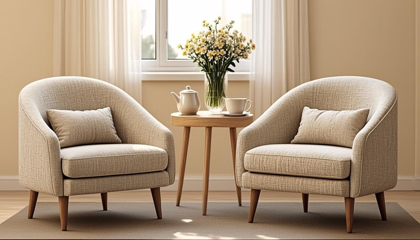 Comfortable patient lounge inside a Dubai fertility clinic