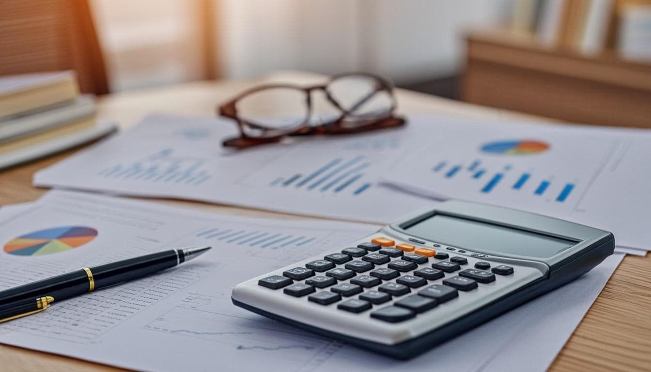 Monthly SEO reports spread across a desk — transparent numbers for every package tier